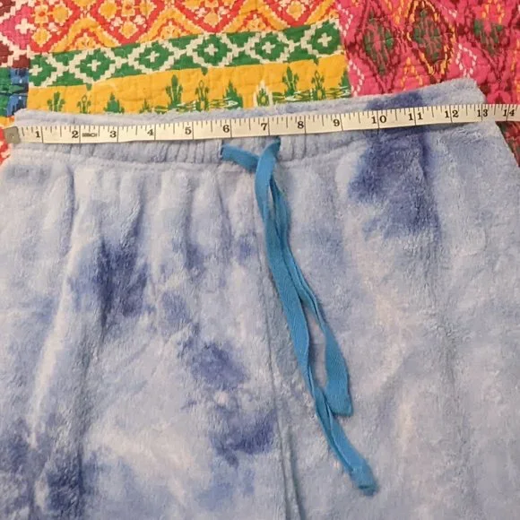 Blue fleece tye dye lounge pants - Picture 5 of 5